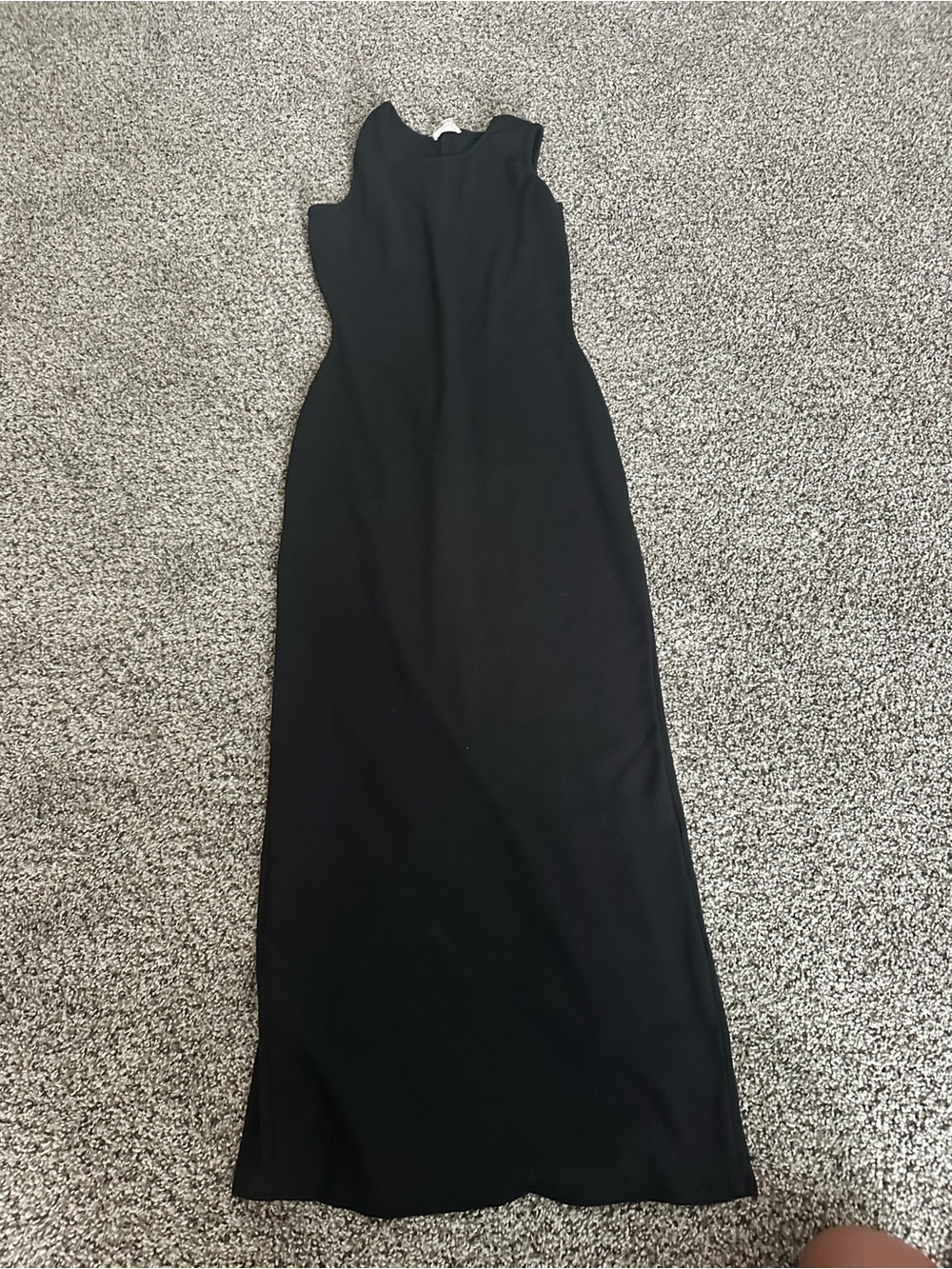 See You Monday Black Sleeveless Maxi Dress